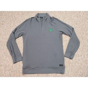 Travis Mathew Sweater Mens Medium Grey Quarter Zip Pullover Golf Performance